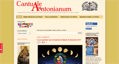 Desktop Screenshot of cantualeantonianum.com